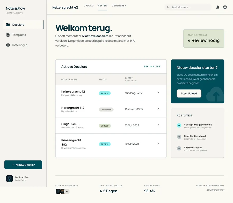 NotarisFlow, AI-koopakteverwerking voor notariskantoren